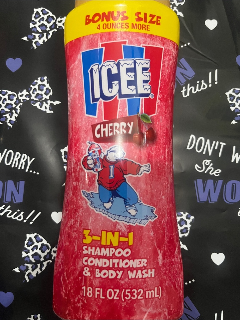 Blue Raspberry 2-in-1 Body Wash Bubble Bath - Cherry 3-in-1 Pick 1 - Picture 2 of 3